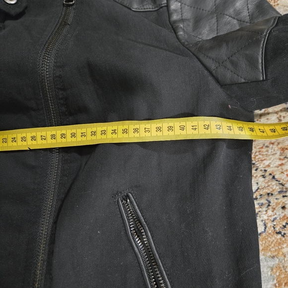 New Lauren Jeans‎ CO. Ralp Lauren Jacket Women 8 Black Full-Zip Long Sleeve - Picture 11 of 16